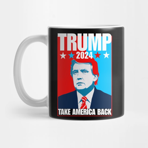 Trump 2024 take america back by Qrstore